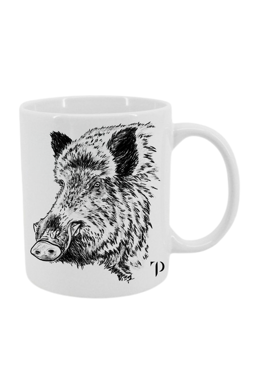 Jabalí N.1 B/N - Taza