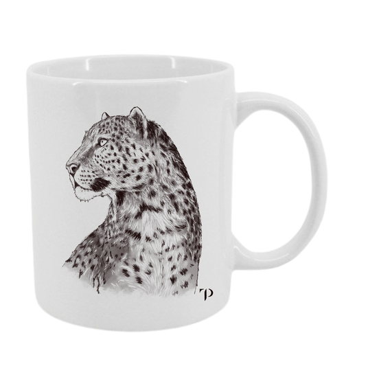 Leopardo B/N - Taza