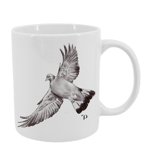Paloma Torcaz B/N - Taza