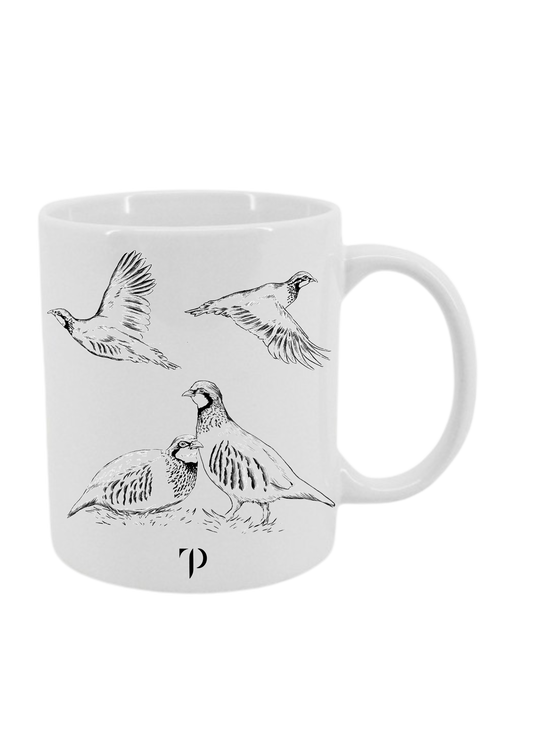 Perdices Juntas y Volando B/N - Taza