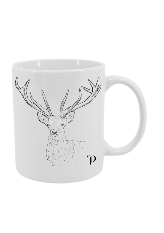 Venado de frente B/N - Taza
