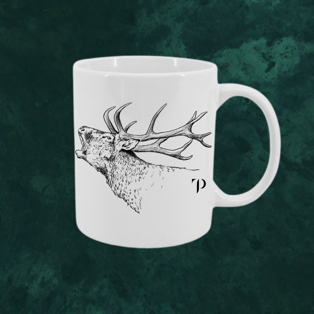 Venado en berrea B/N - Taza