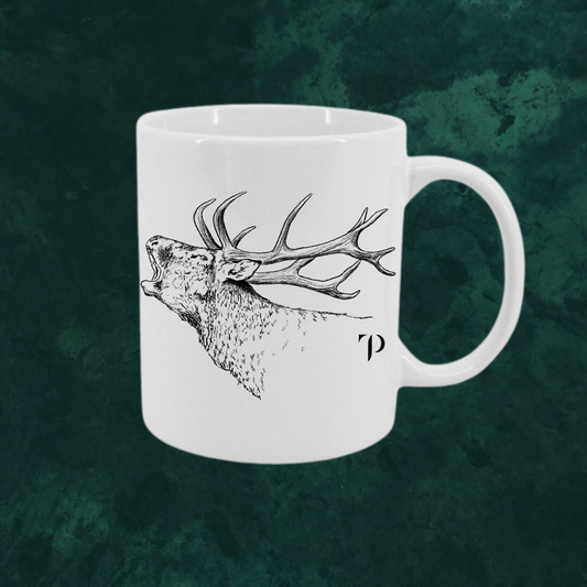 Venado en berrea B/N - Taza