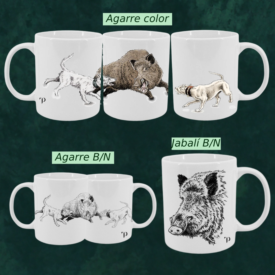 BOTELLA/TERMO +  TAZA + CAJA MADERA (diseños a elegir)