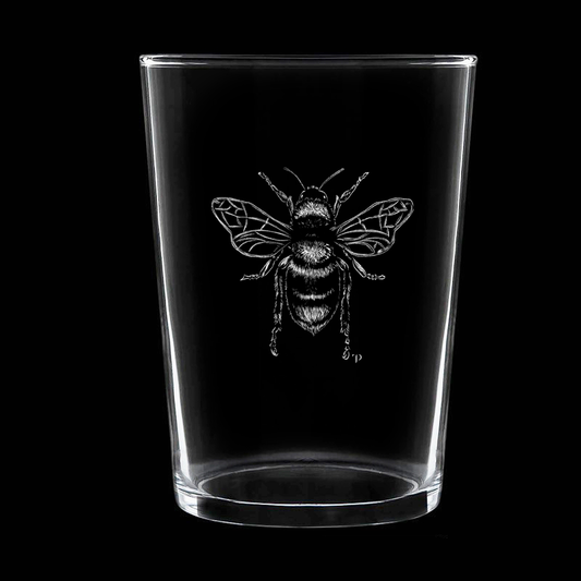 Abeja - Vaso ancho de vidrio