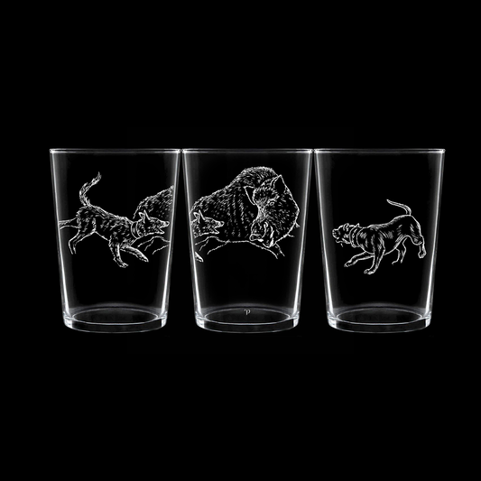 Agarre - Vaso ancho de vidrio
