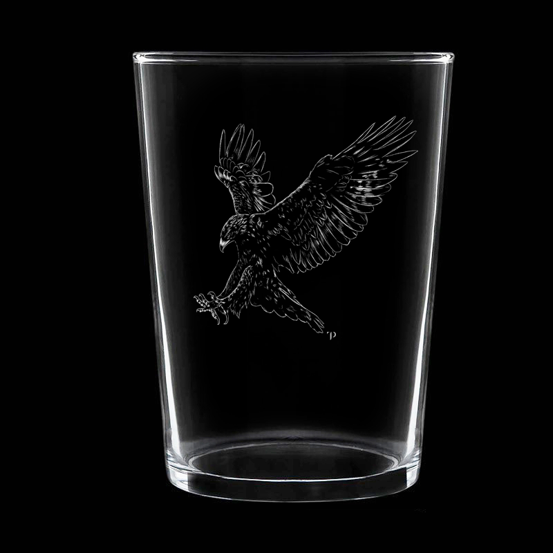 Águila Real - Vaso ancho de vidrio
