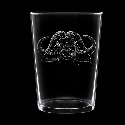 Búfalo - Vaso ancho de vidrio