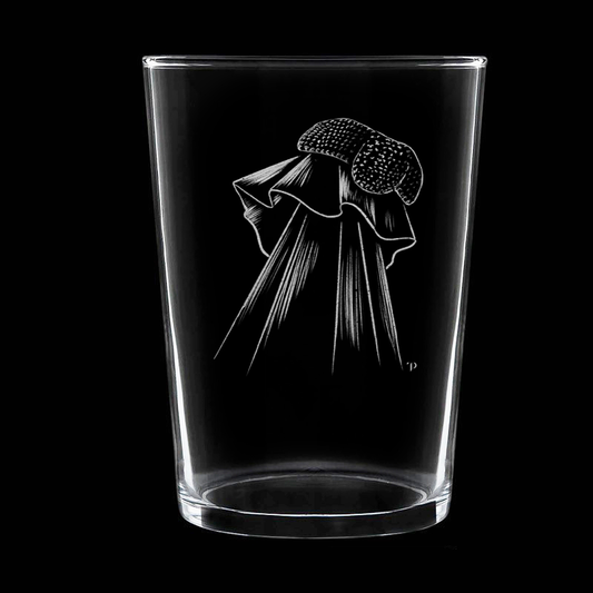 Capote y Montera - Vaso ancho de vidrio