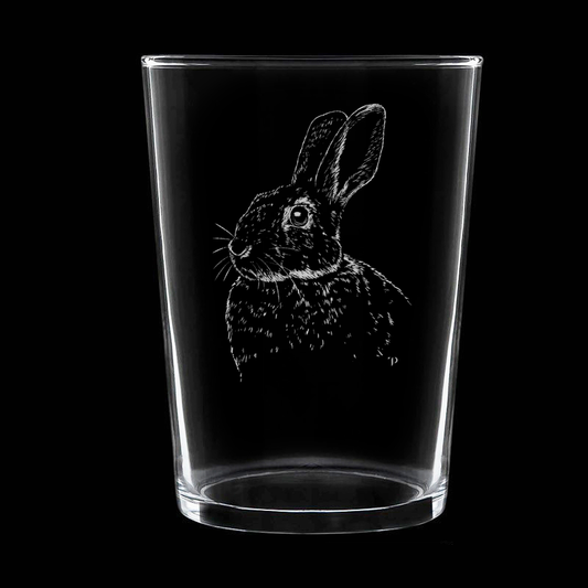 Conejo N.1 - Vaso ancho de vidrio