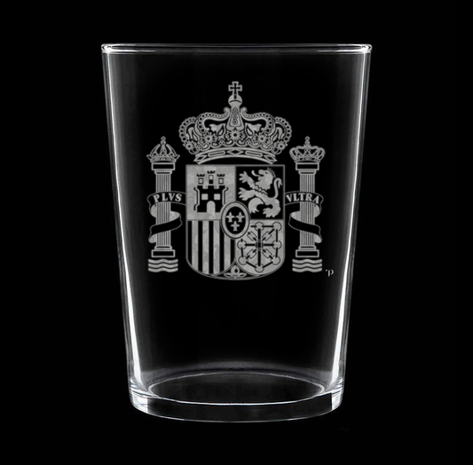 Escudo de España - Vaso ancho de vidrio