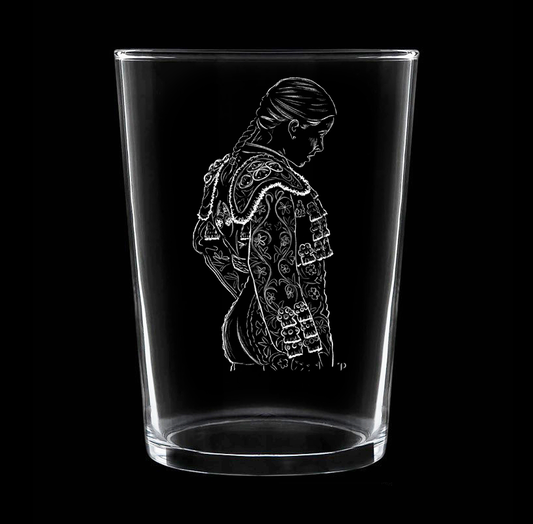 Miriam Cabas - Vaso ancho de vidrio