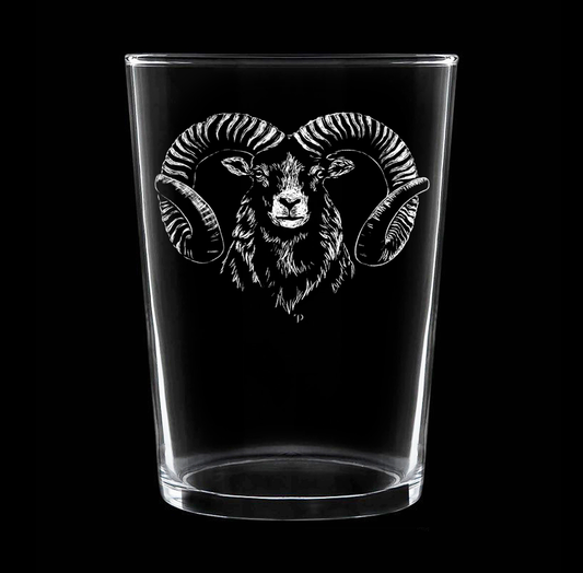 Muflón N.1 - Vaso ancho de vidrio