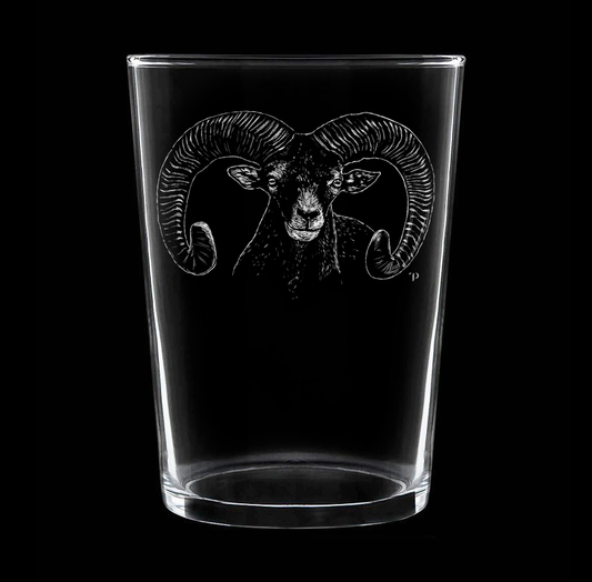Muflón N.3 - Vaso ancho de vidrio