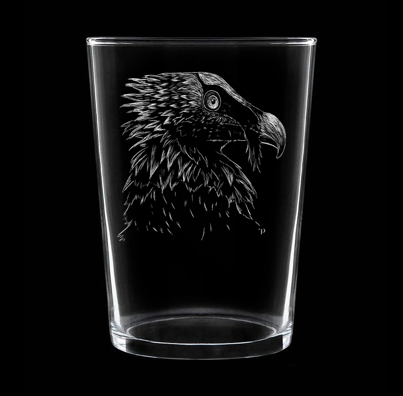 Quebrantahuesos - Vaso ancho de vidrio
