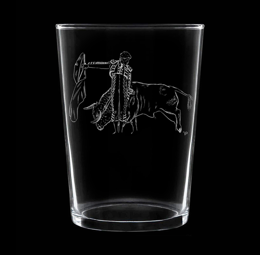 Roca Rey - Vaso ancho de vidrio