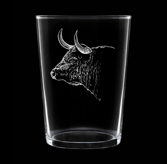 Toro N.1 - Vaso ancho de vidrio