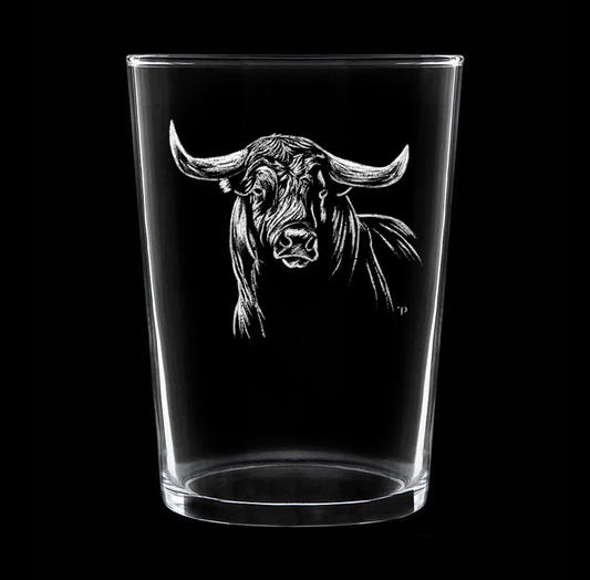 Toro N.2 - Vaso ancho de vidrio