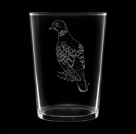 Tórtola - Vaso ancho de vidrio