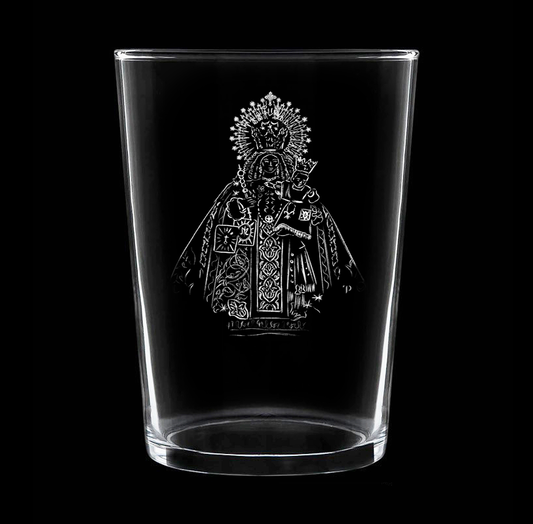 Virgen del Carmen Coronada de San Fernando - Vaso ancho de vidrio