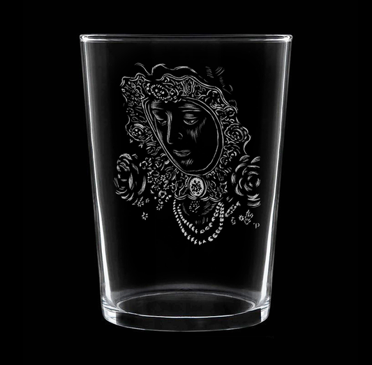 Virgen del Rocío N.1 - Vaso ancho de vidrio