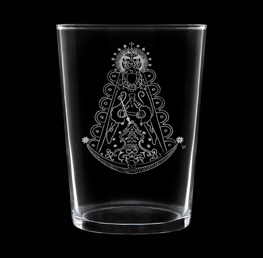 Virgen del Rocío N.2 - Vaso ancho de vidrio