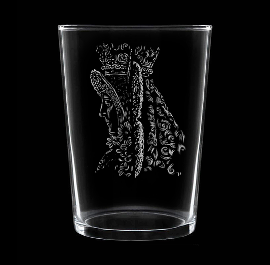 Virgen del Rocío N.3 - Vaso ancho de vidrio