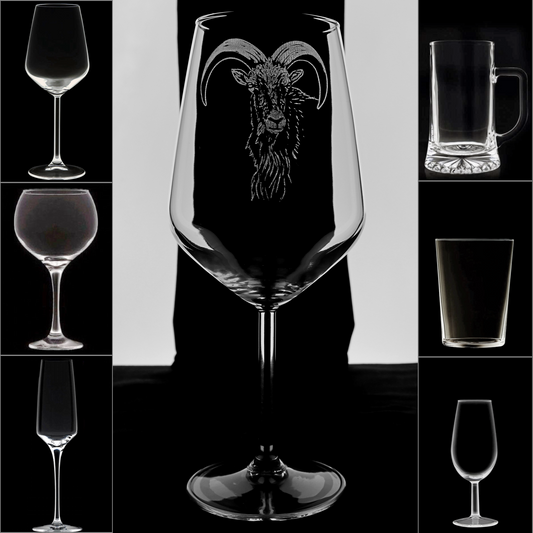 Arrui - Copa Vino Caza y + Grabados en Vidrio