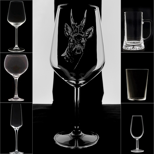 Corzo 1 - Copa Vino Caza y + Grabados en Vidrio