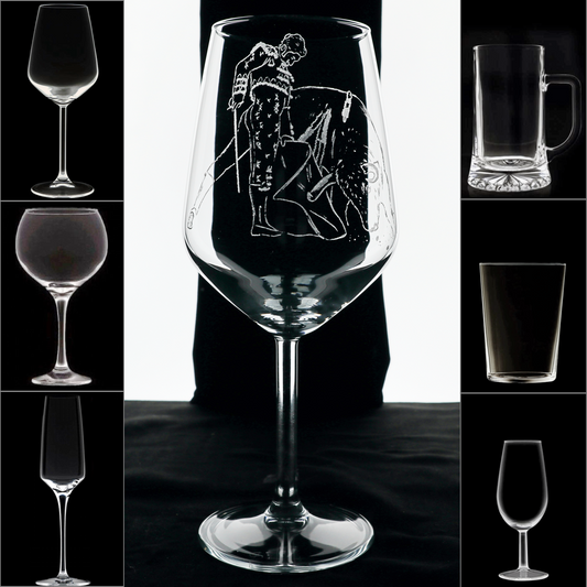 MORANTE - Copa Vino Taurina y + Grabados en Vidrio
