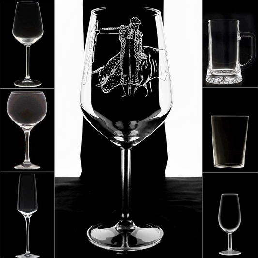 ROCA REY - Copa Vino Taurina y + Grabados en Vidrio