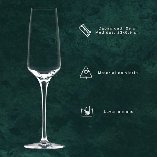 Copa de champán para personalizar