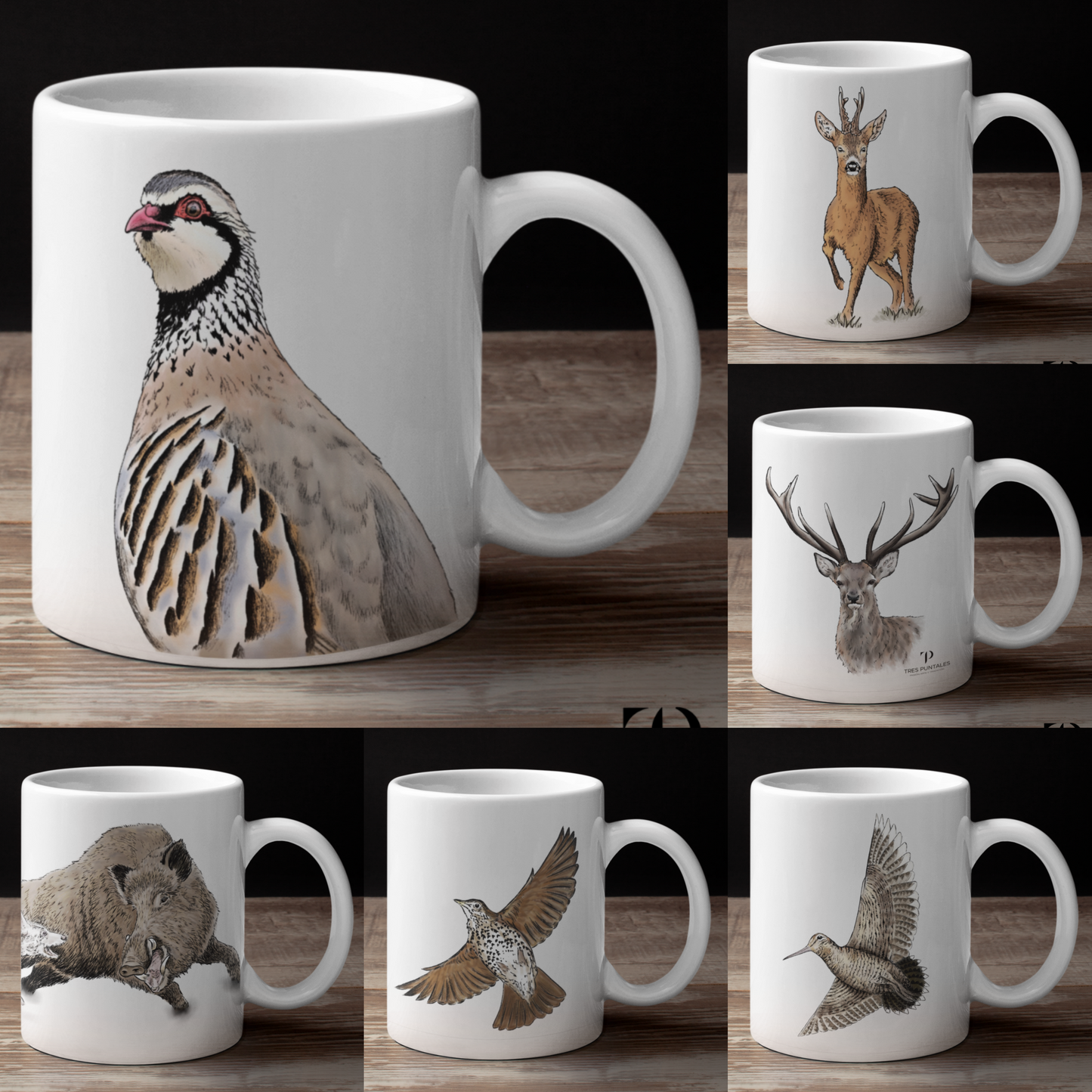 EN STOCK - Tazas Cerámica - Diseños Cinegéticos