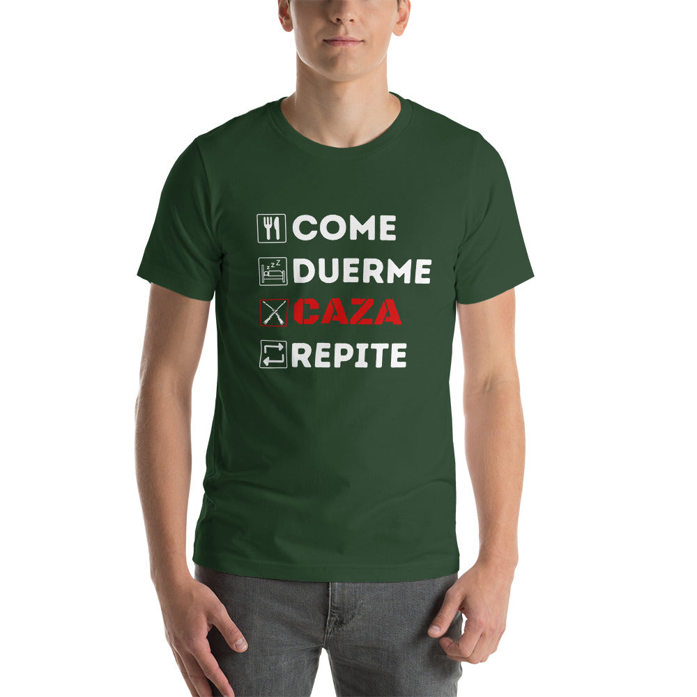 Camiseta Come, Duerme, Caza - Unisex