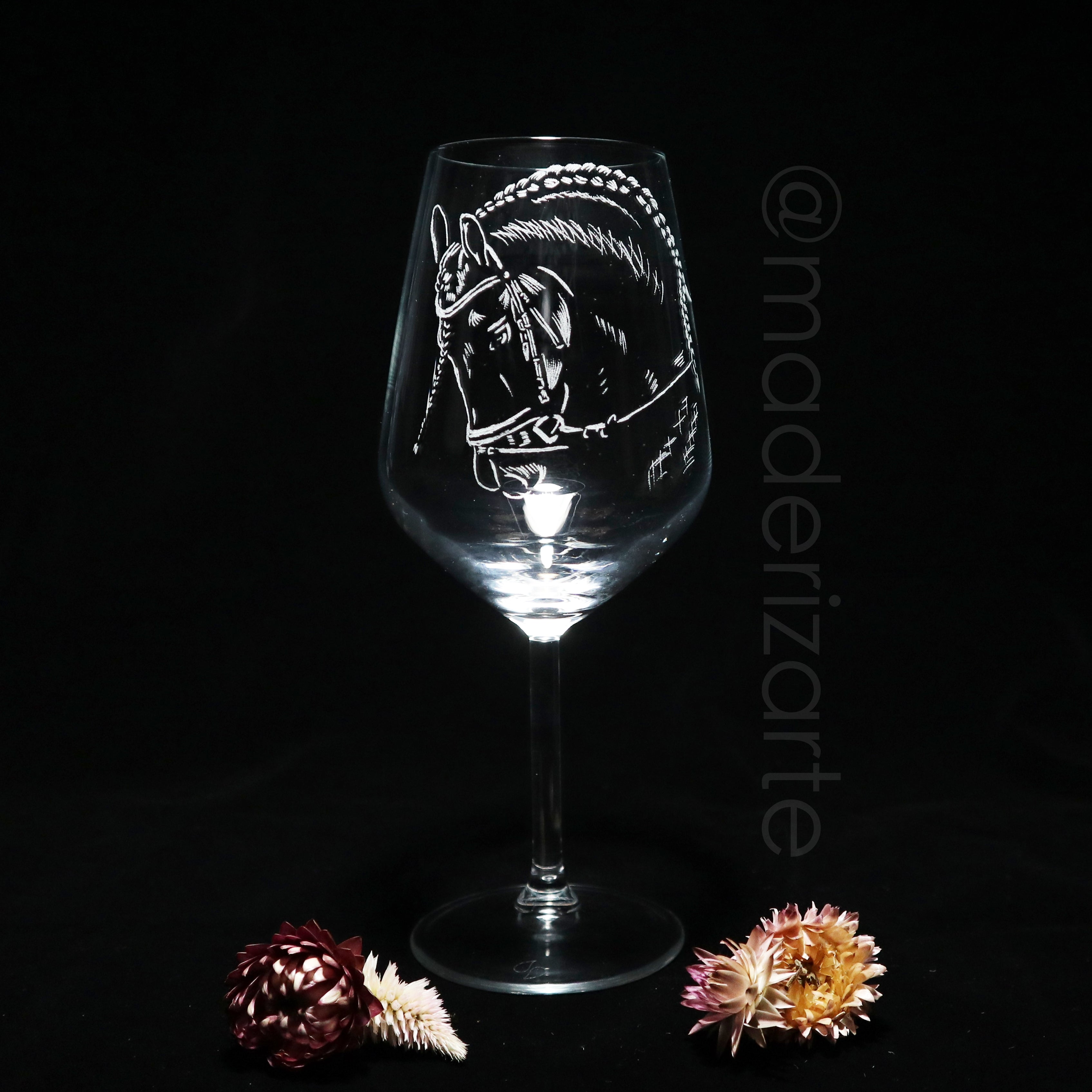 CABALLO - Grabado en cristal